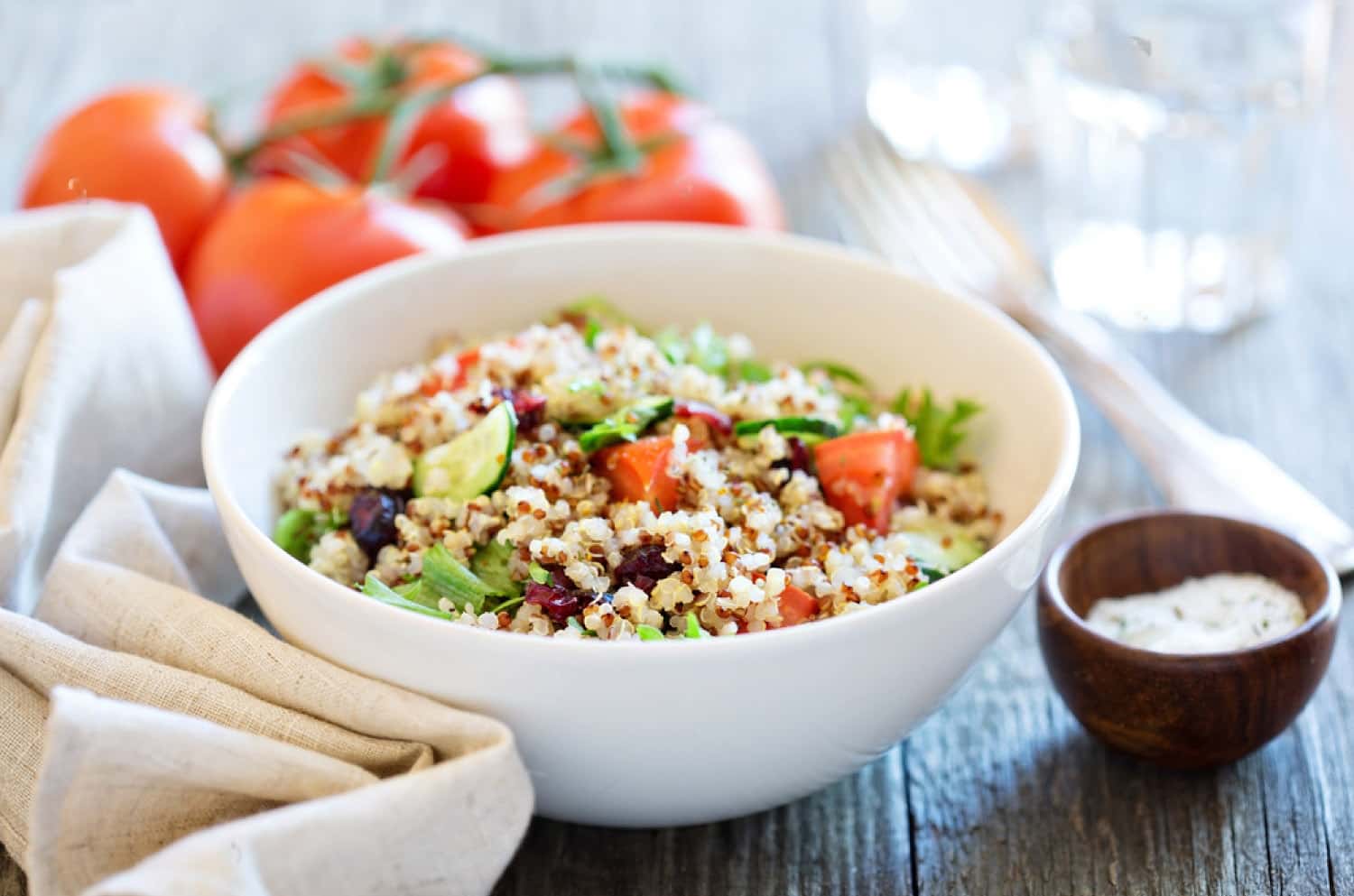 Quinoa Salad Recipe, with Roasted Vegetables